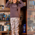 Girls Floral Winter Pajama Set